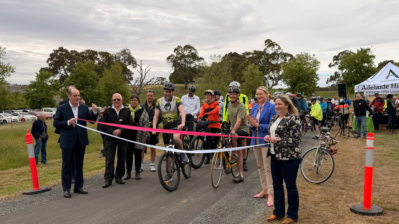 Amy Gillett Pathway Extension Opens to Birdwood