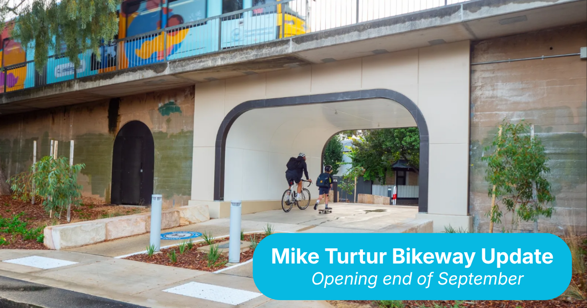 Mike Turtur Bikeway opening getting closer